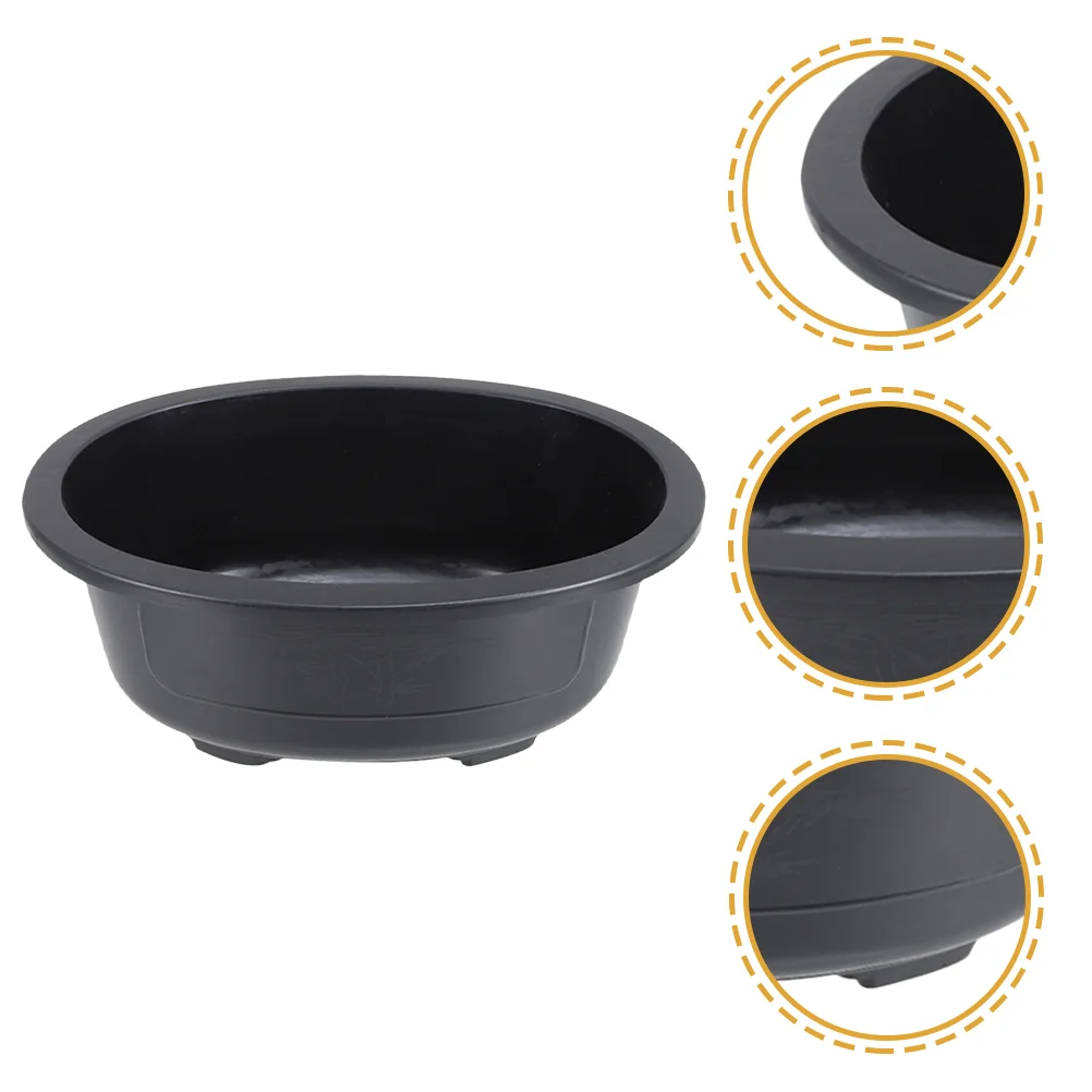 

Home Use Flower Pot Gardening Oval Bonsai Planter Pot With Drainage Hole Cultivation Pot Oval Large-capacity Flowerpot Square