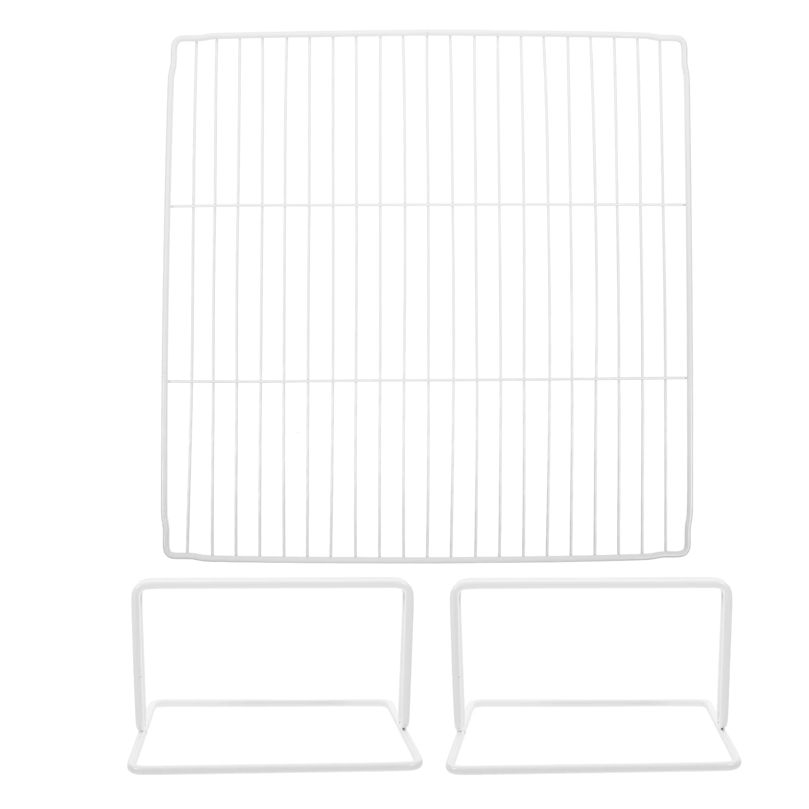 

Wire Divider Freezer Partition Refrigerator Organizer Shelf Storage White Organizing Separator