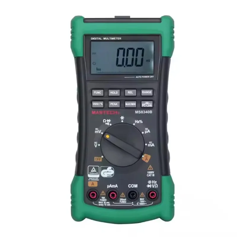 

Цифровой мультиметр True RMS с автоматическим выбором диапазона, измерение напряжения (AC/DC), тока, сопротивления, емкости, частоты, с ЖК-дисплеем и USB-портом, электрический тестер