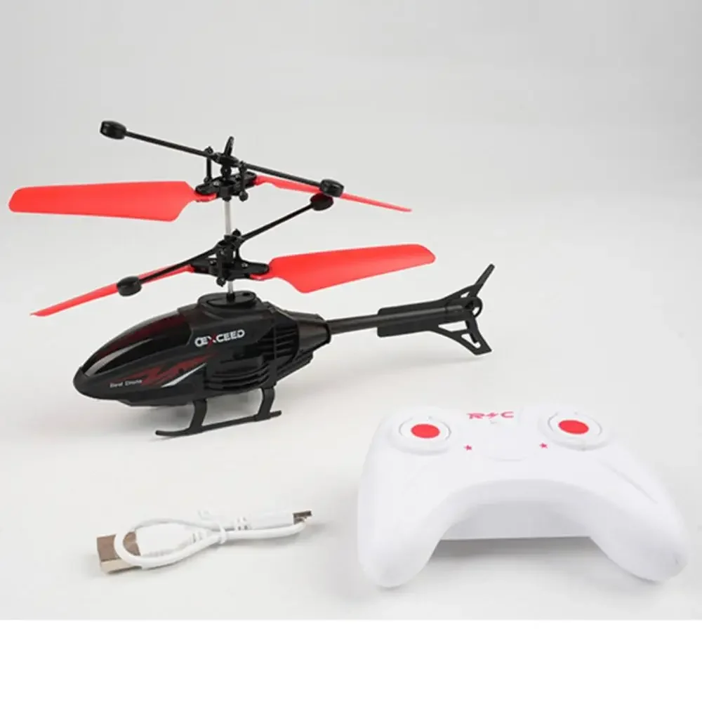 Hobbies Plástico Helicópteros RC Controle de Gesto Preto Avião de Controle Remoto Recarregável Mini Adultos