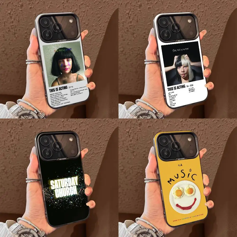 

S-Sia Music Saturday Church Phone Case For iPhone 15,16,12,14,13,17,11,E,Max,Plus,Air,Pro,Mini Black Tpu Cover