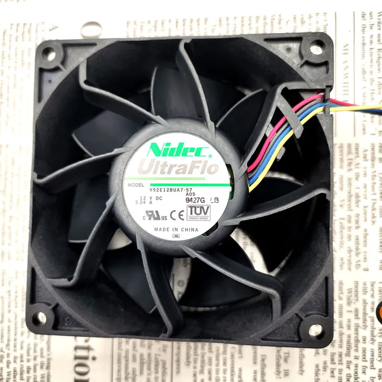 NEW ORIGINAL V92E12BUA7-57 12V 3.24A 9038 90*90*38mm 9cm COOLING FAN