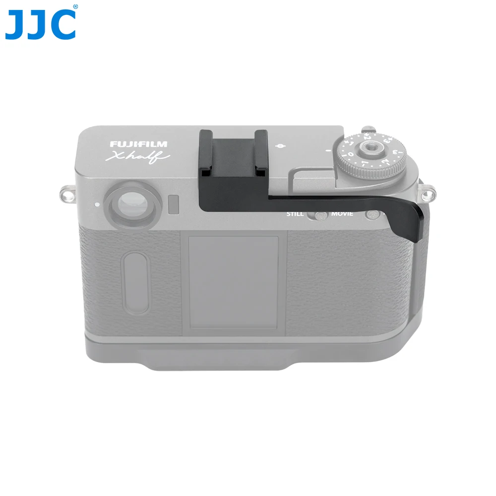 

JJC Upgrade Thumb Grip for Fujifilm X half With Cold Shoe Mount Attachment LED Light Microphone Fuji X Half Thumb Rest Support