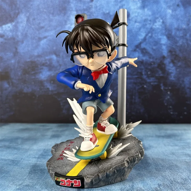 

Bandai New Detective Conan Action Figurine Edogawa Figure Anime Collection Decoration Kudou Shinichi Figurine Model Kids Gifts