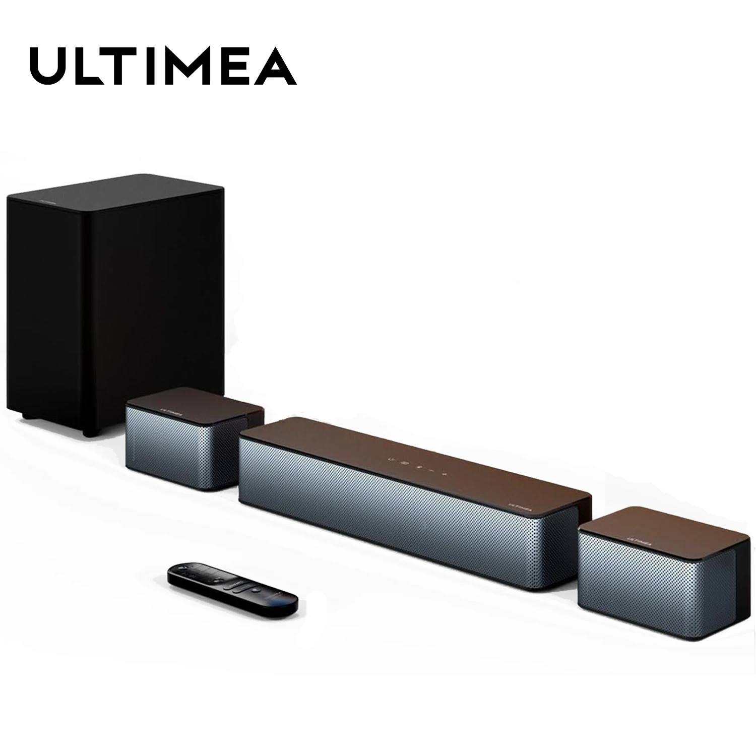 

ULTIMEA 320W 5.1 Soundbar with Wireless Subwoofer&2 Surround Speakers, 3D Surround Sound System Home Theater Bluetooth Speakers