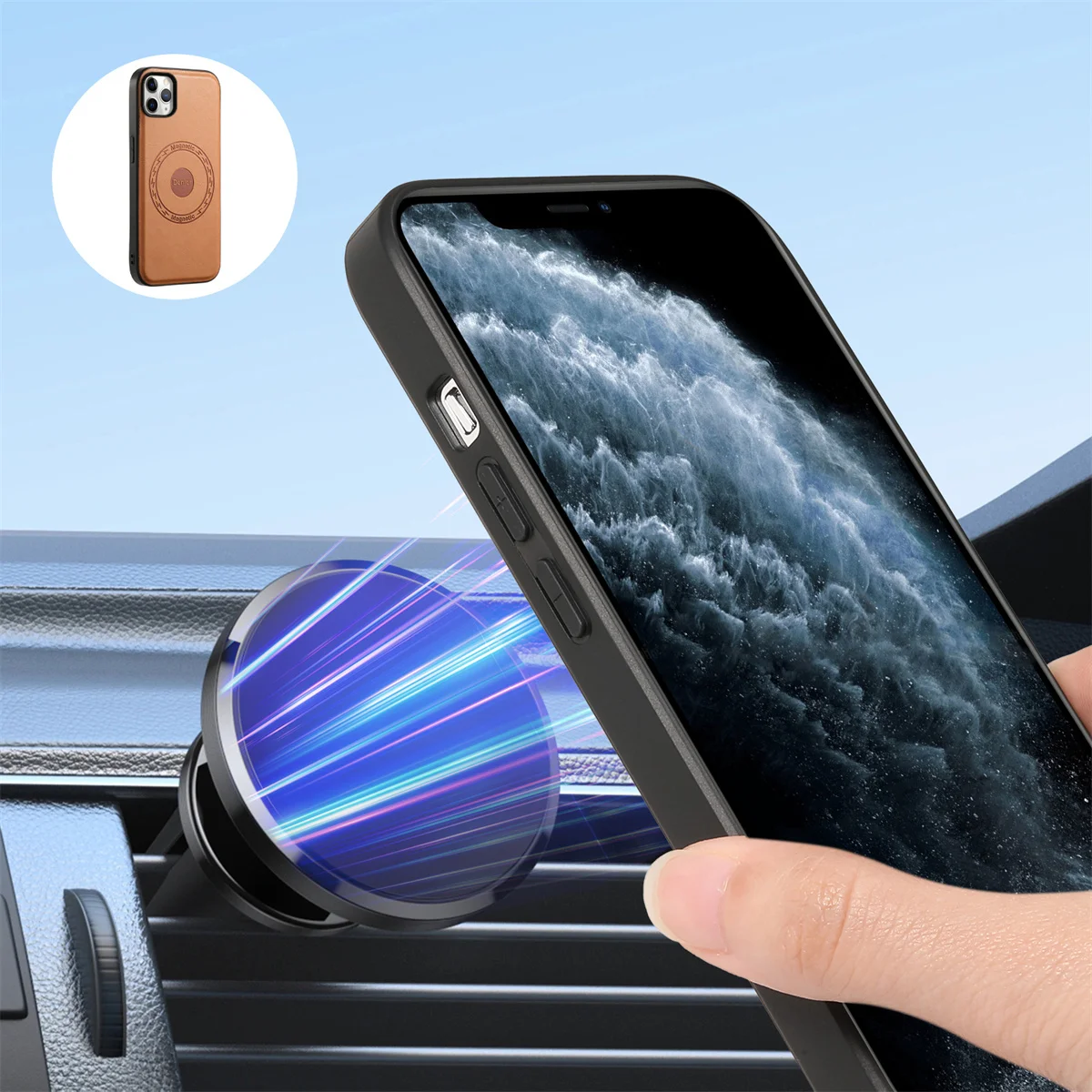 Denior 2 in 1 Detachable Magnetic Card Bag Leather Case for iPhone 11 Pro Max 11 Pro 11 SE 3 7G 8G XS XR XS Max Slim Wallet Case