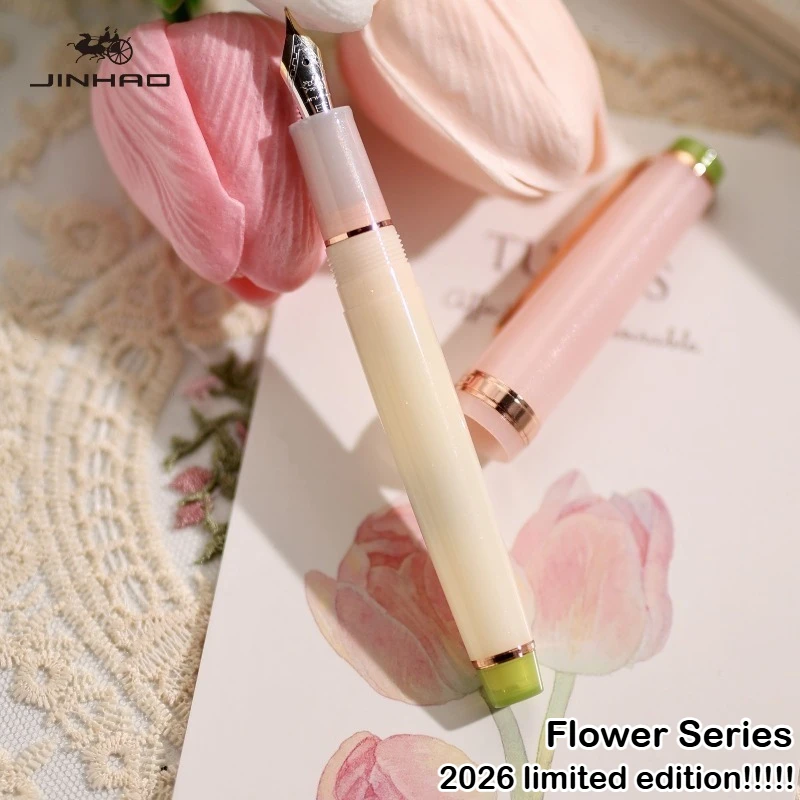 Pióro wieczne JINHAO 82 2026 Limited Flower Series EF/F/M Kolor Macaron Pióro do kaligrafii Artykuły biurowe i szkolne Artykuły papiernicze — zdjęcie produktu 5