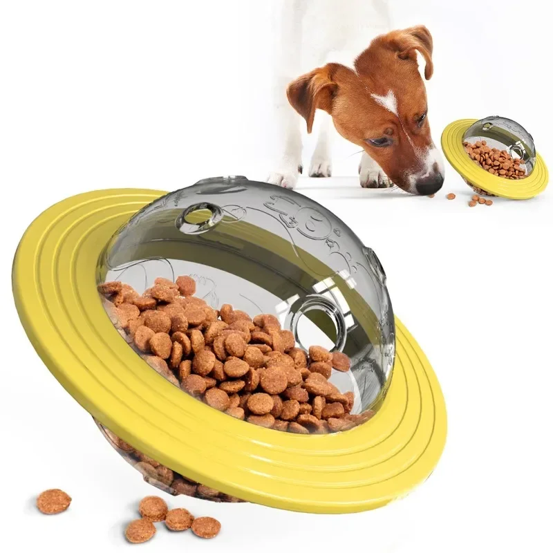 New Pet Products Bite Resistant Dog Toy Frisbee Flying Saucer Leaky Ball Slow Food Tumbler Pet Products Dog Items Increase IQ