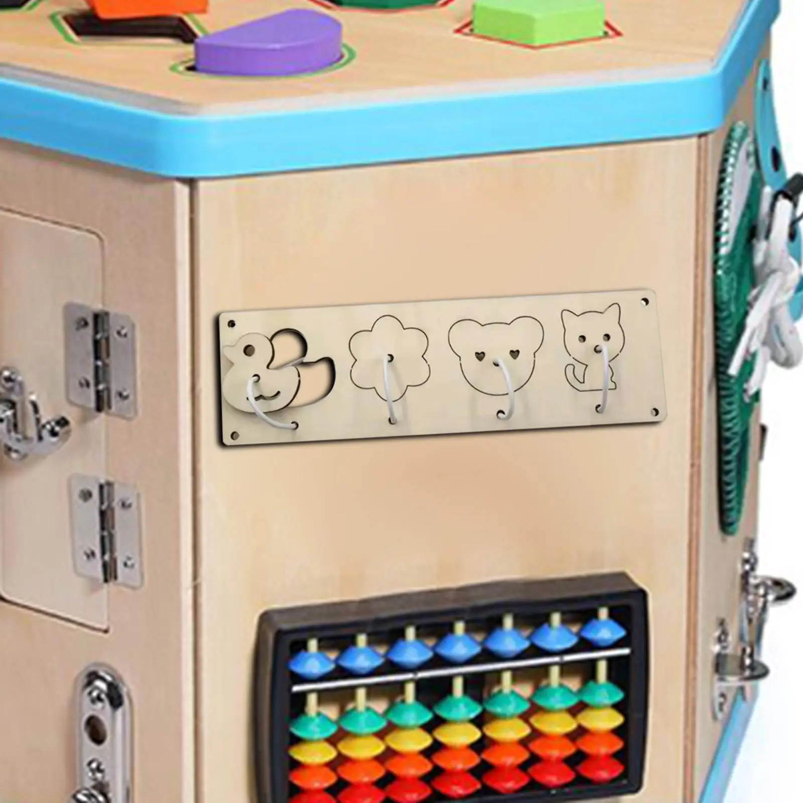 5x Kids Busy Board DIY Material Learning Skill Toy Parent Child Interactive for Preschool