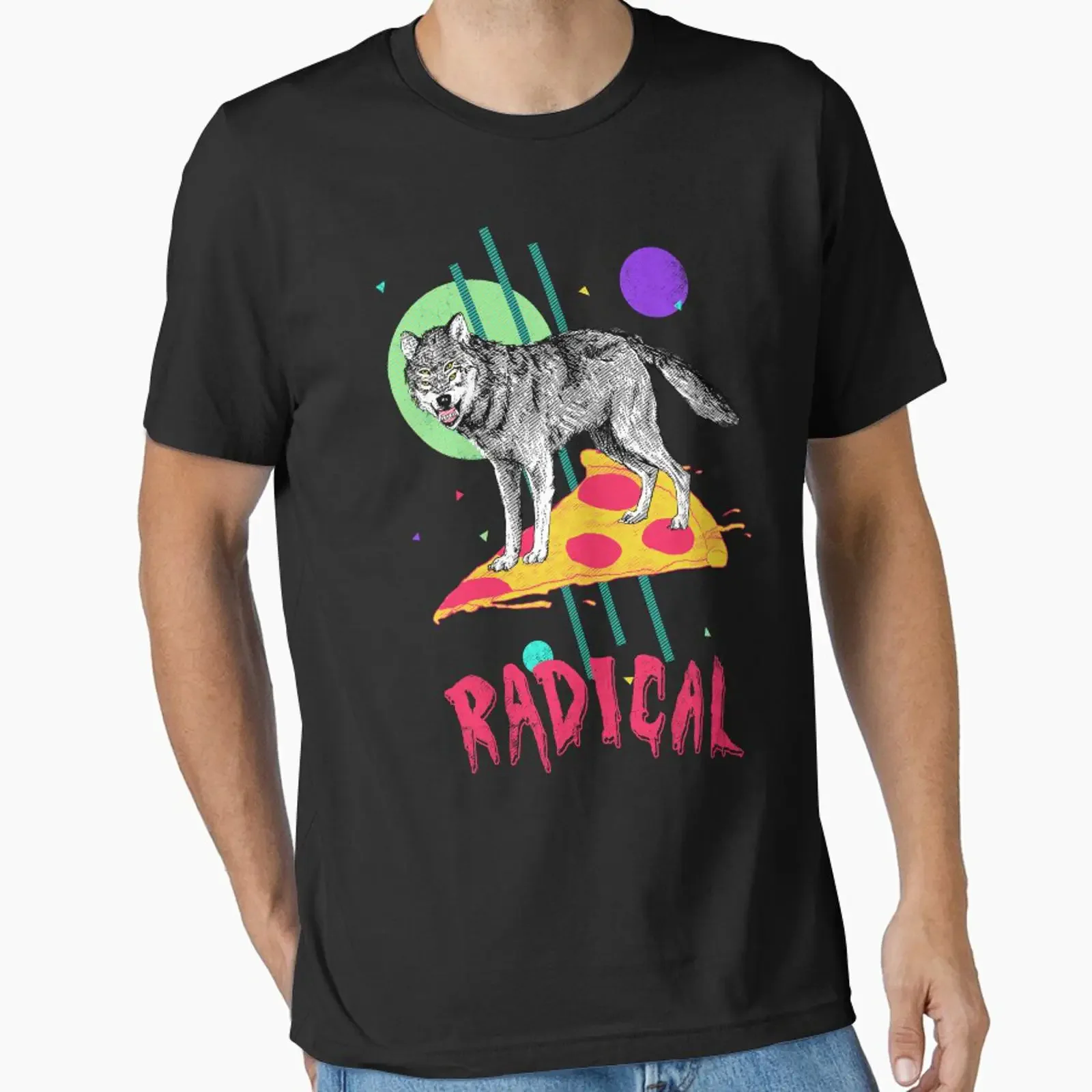 So Radical Essential T Shirt vintage Washed Casual Breathable Stretched Slightly fashion Unisex graphic Soft