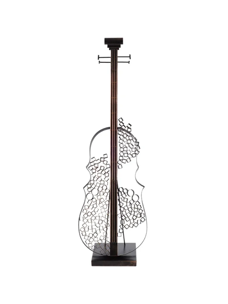 Modern Light Luxury Violin Decoration Large Floor Sculpture Art Hotel Restaurant Villa Club Exhibition Hall Ornament