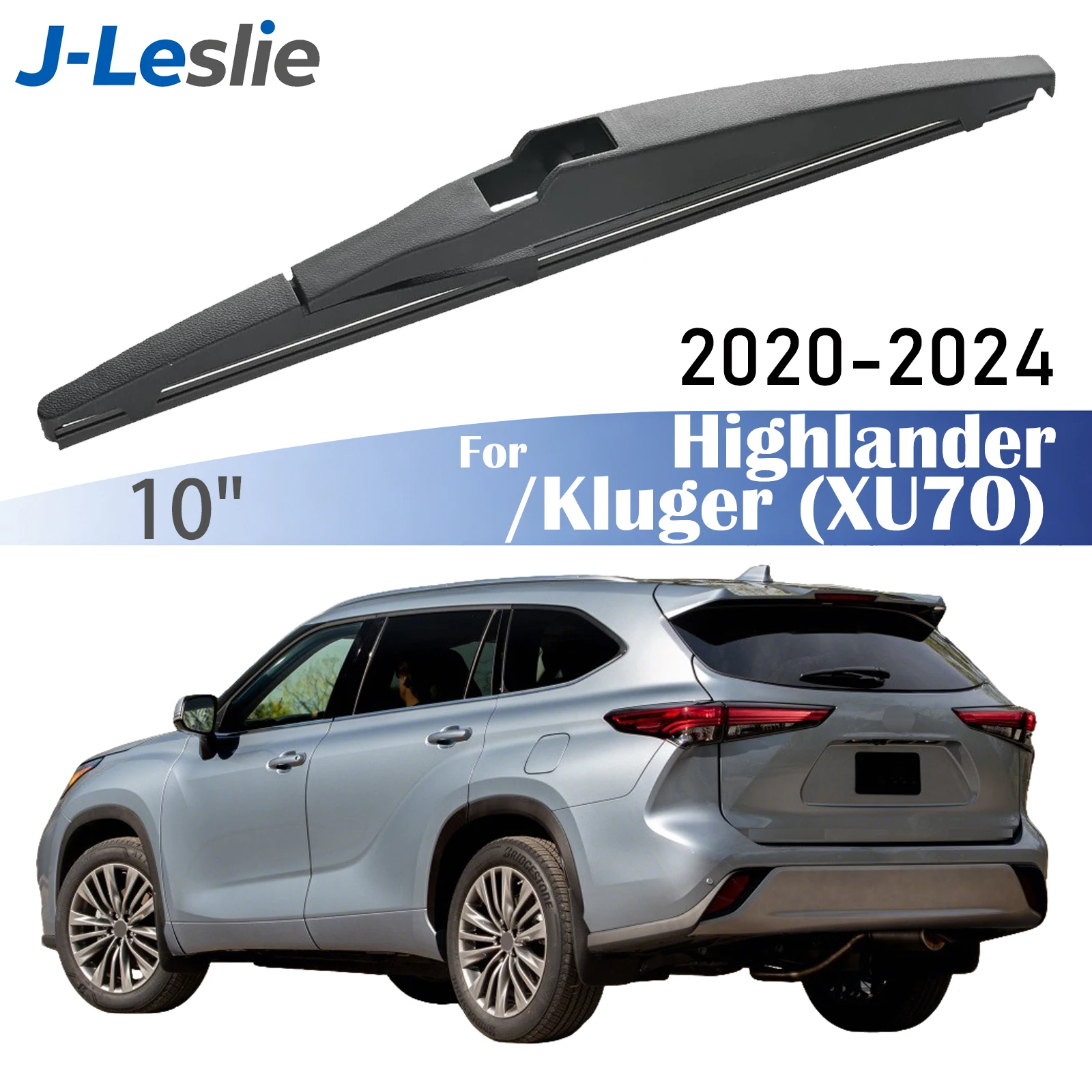 

10" Rear Wiper Blade For Toyota Highlander Kluger XU70 2020-2024 Windshield Windscreen Wipers Washer Window Rain Brushes