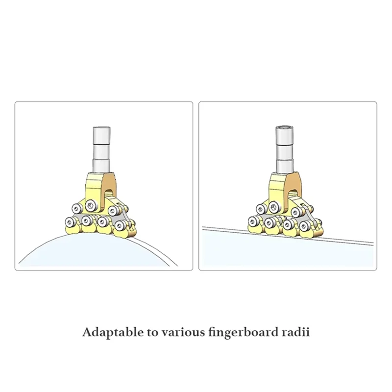 B48B-V3 Fret เครื่องมือติดตั้ง Self-Conforming Radius Caul สําหรับกีตาร์พื้นบ้านกีตาร์ไฟฟ้าคลาสสิก