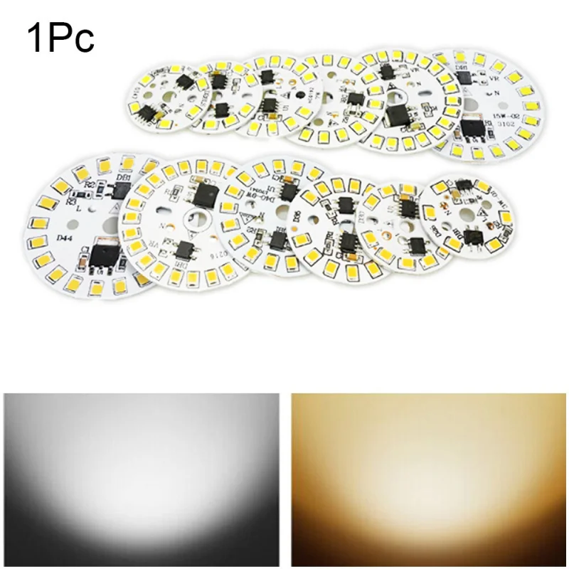 

Smart IC Round 3-15W LED Chip Bean Light 2835 SMD Plate Lamp AC220V