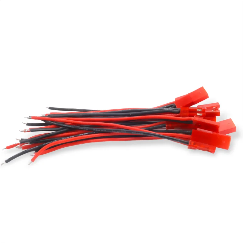 New style1/6PCS 22AWG 10cm Male Female Connector JST Plug Cable 2 Pin For RC BEC Battery Adapter Helicopter FPV Drone Quadcopter