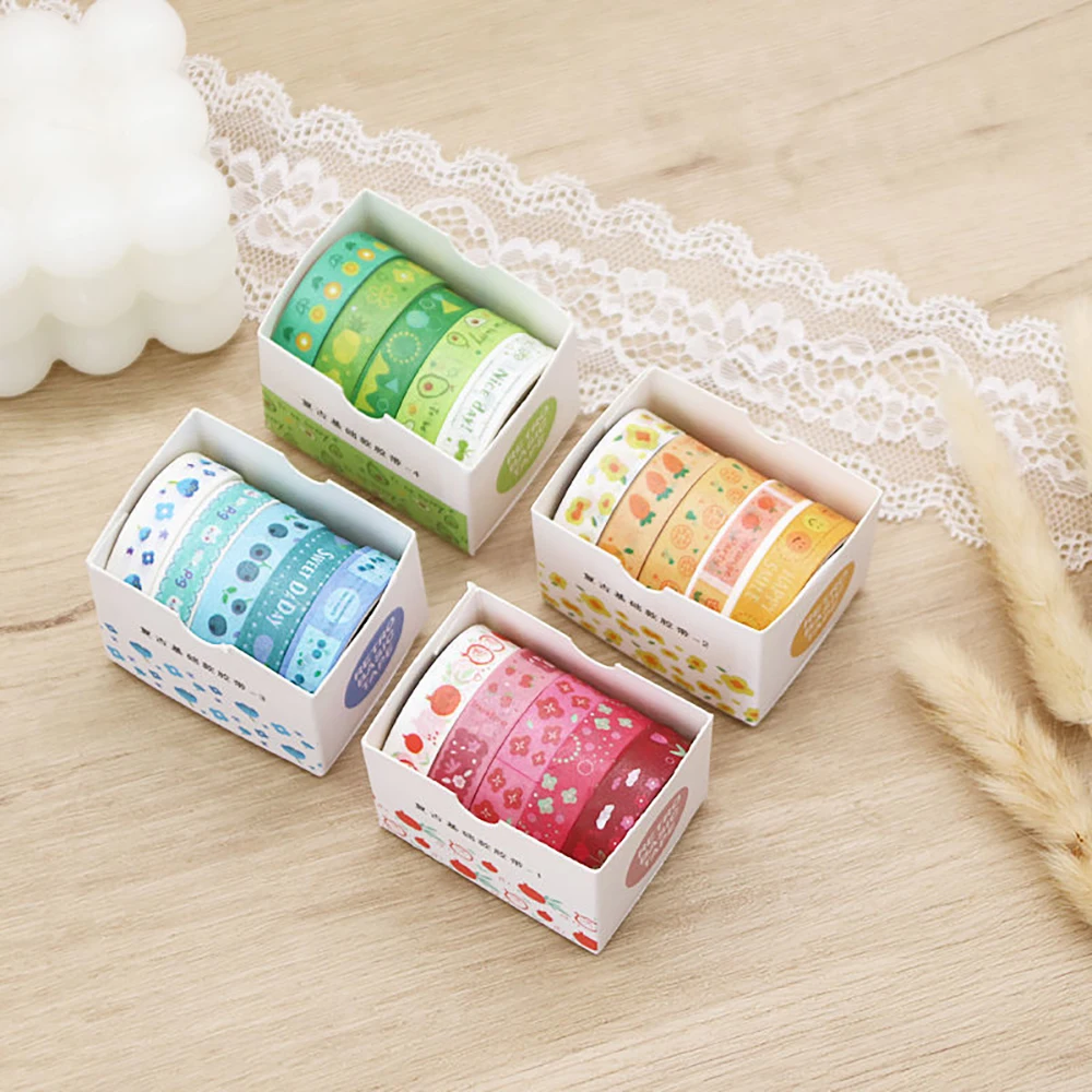 5 шт./набор, декоративные ленты для скрапбукинга