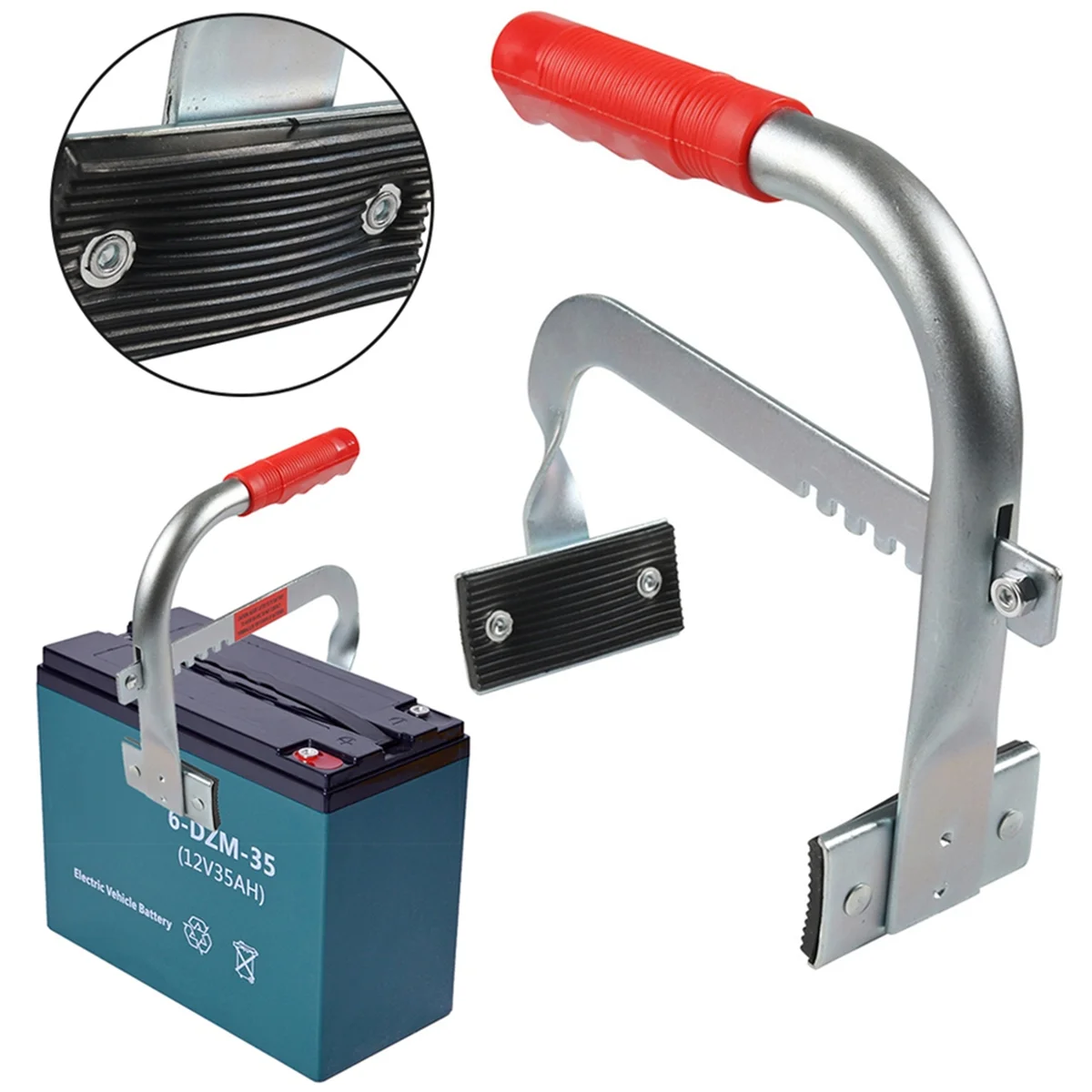 

AA98 Батарейный подъемник для аккумулятора Автомобильный аккумулятор с резиновыми подушечками Автомобильный держатель аккумулятора для авто/грузовика/фургона/лодки