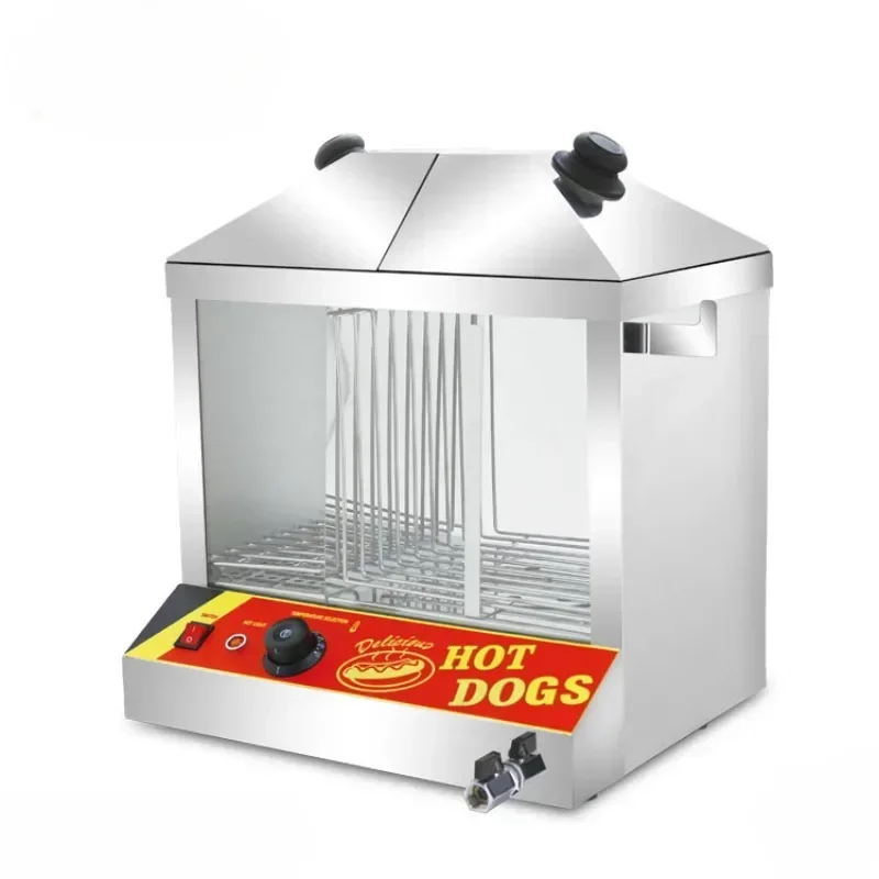 Hot salesCommercial sausages insulation cabinet, steam hot dog machine display cabinet equipment