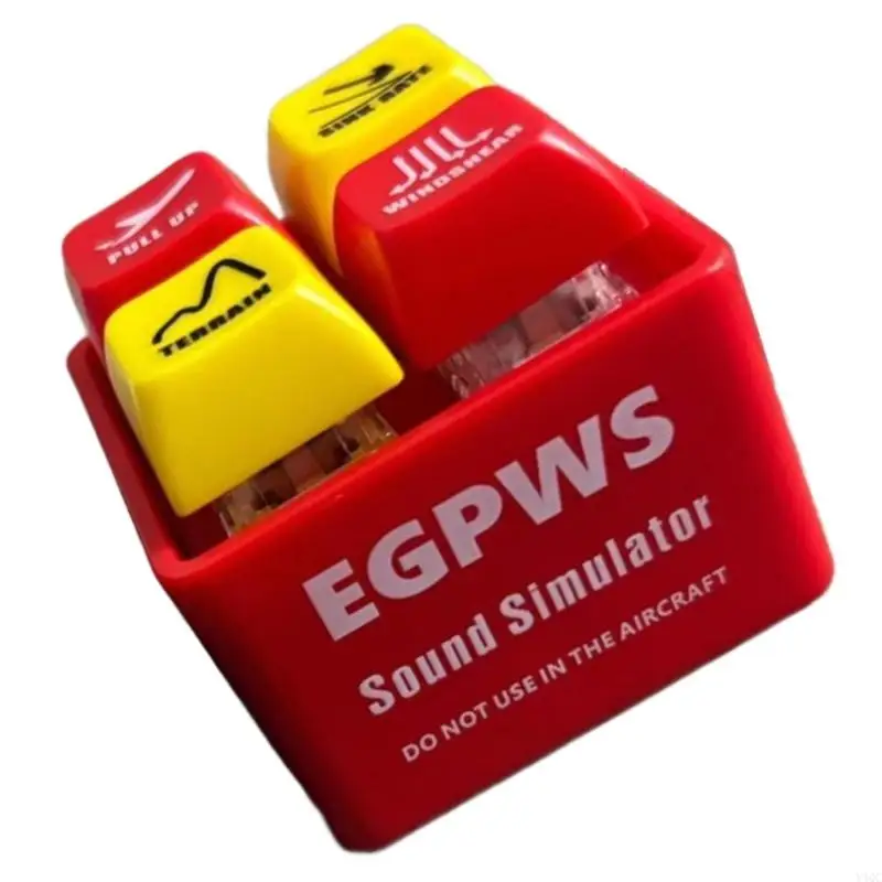 Chave botão da aviação com e som emergência intermitente simulando y4qc
