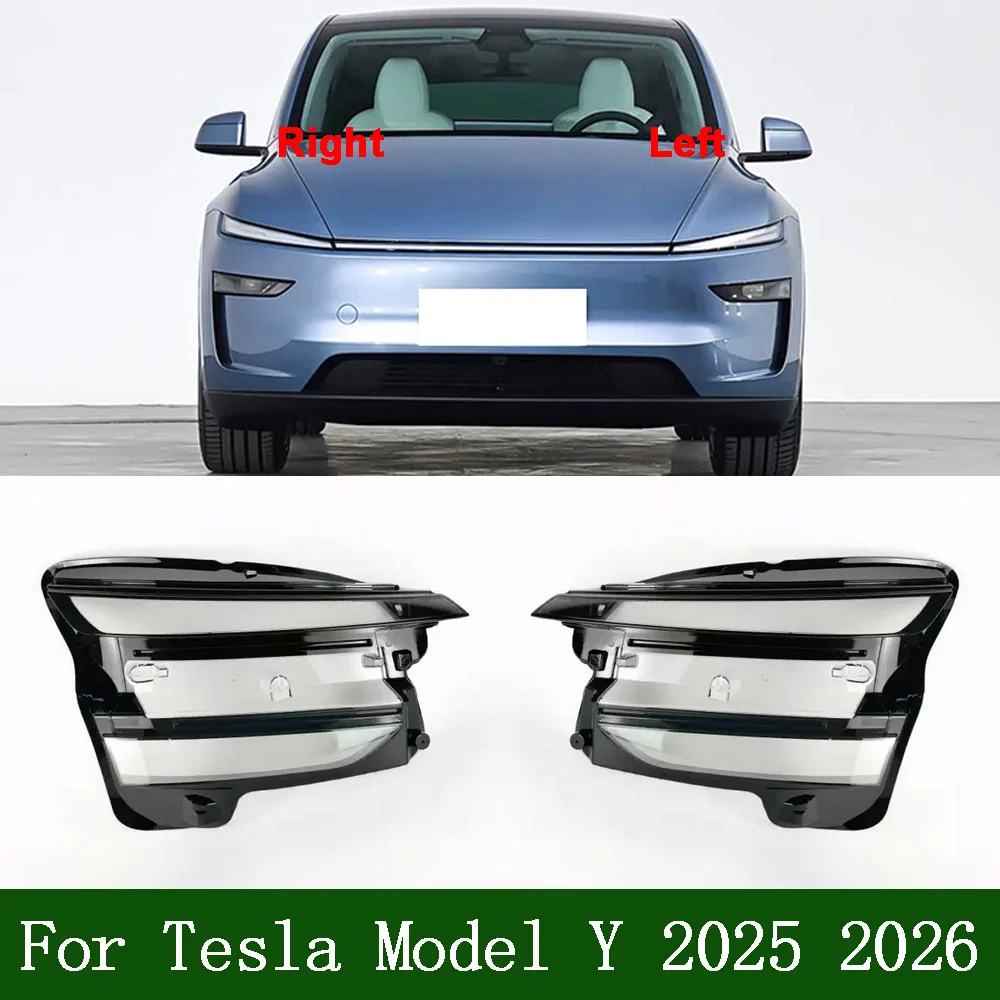 

Vehicle Accessories Lights Cover Headlight Lights Glass Car Front Headlight Lens Cover Lights Shell For Tesla 2025 2026 Model Y
