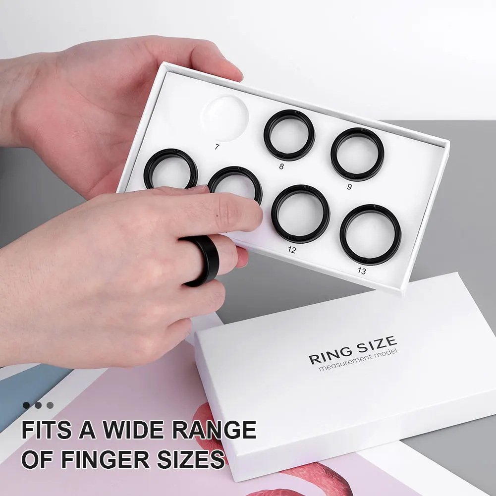 

Набор для определения размера Smart Ring Размер первый перед покупкой В комплект входит 8 образцов размеров кольца Набор для размеров умных колец от 7 до 13