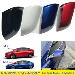 For Tesla Model 3 Model Y Car Rearview Mirror Cover Auto Exterior Accessories ABS Door Side Rear View Mirror Shell Replacement