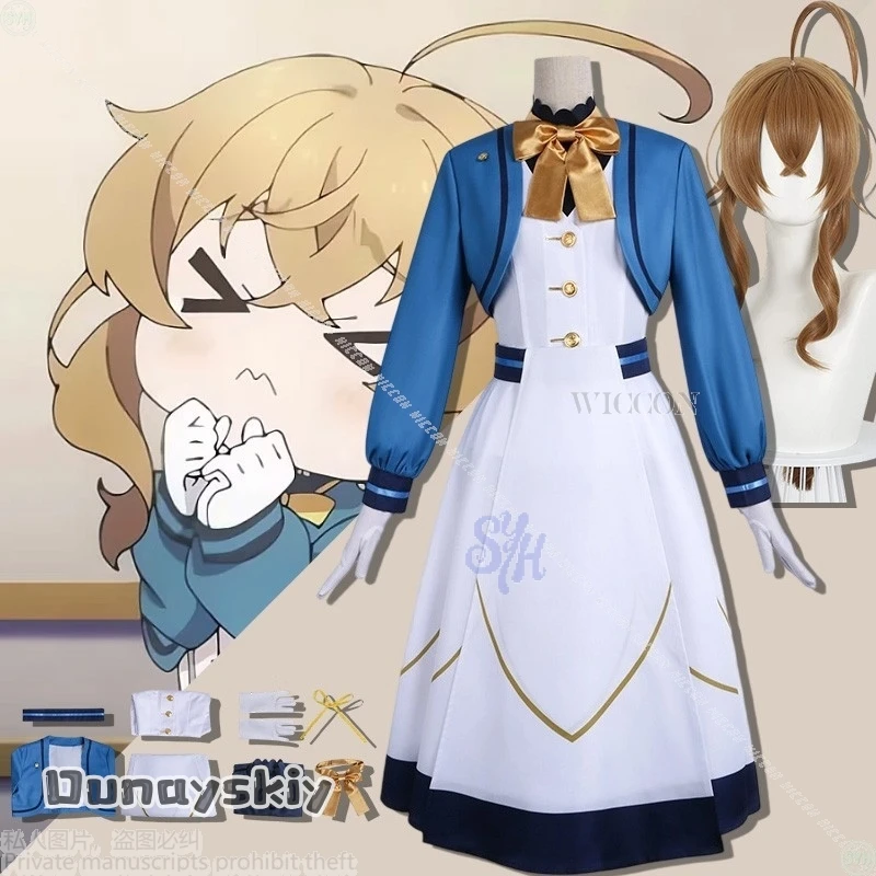 

{NinoNiko Косплей} Аниме Тихая Ведьма Косплей Моника Эверетта Костюм Школьная Форма JK Kawaii Goth Элегантное Платье Лолита Хэллоуин