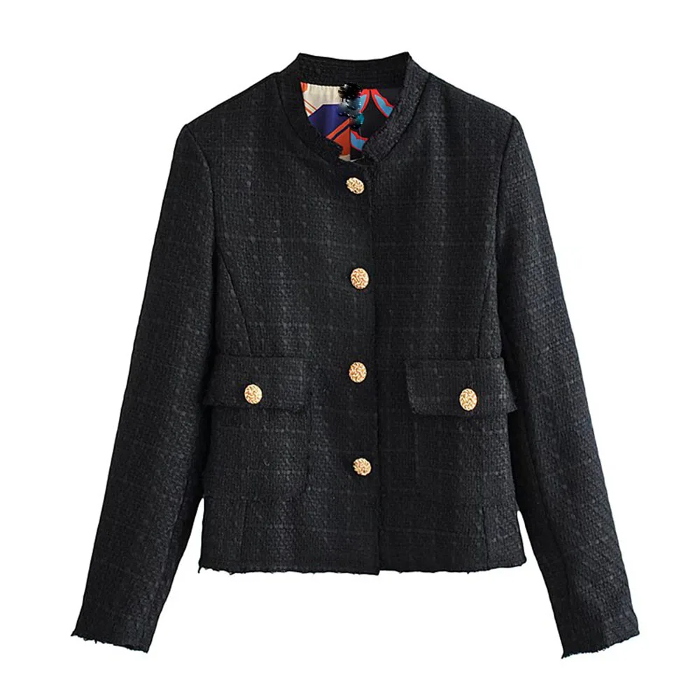 

Women's Fashionable Casual Suit Coat Spring 2026 Chic Outerwear with Inner Lining Texture Elegant Mujer Clothing