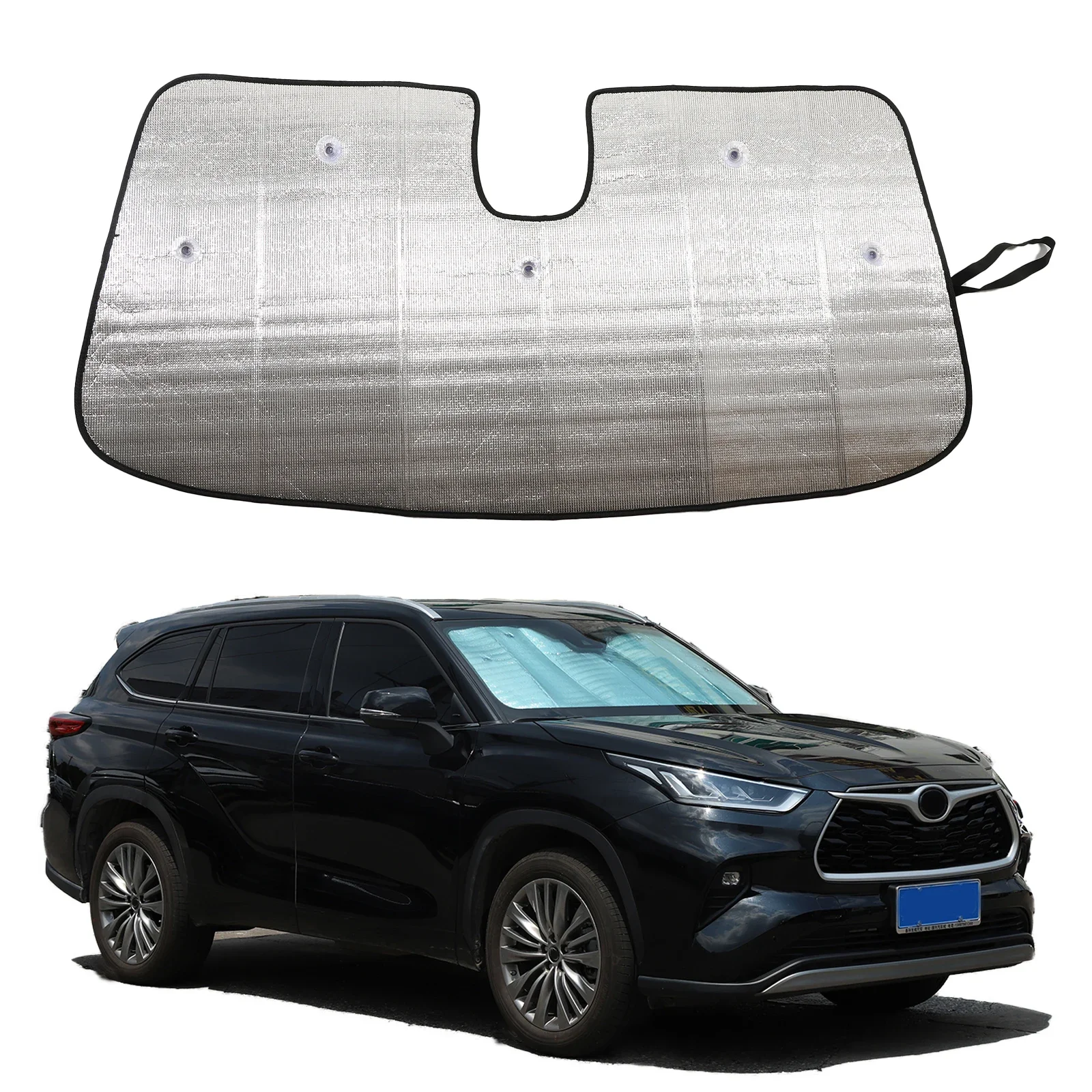 

For Toyota Highlander 2022-2023 XU70 Car Styling Windshield Sunshade Front Window Sun Shade Visor Auto Accessories