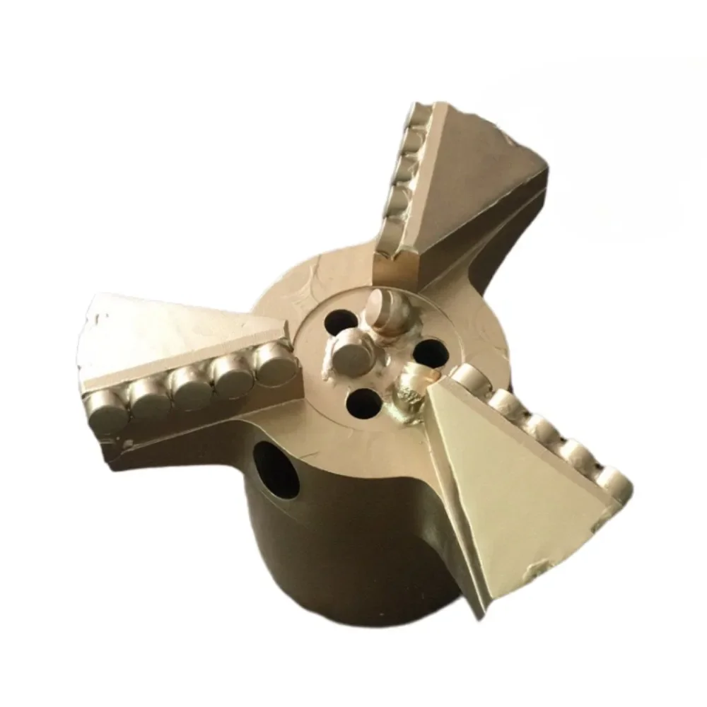 

Diamond composite drill bit three wing concave coreless drill bit for water well drilling and mining