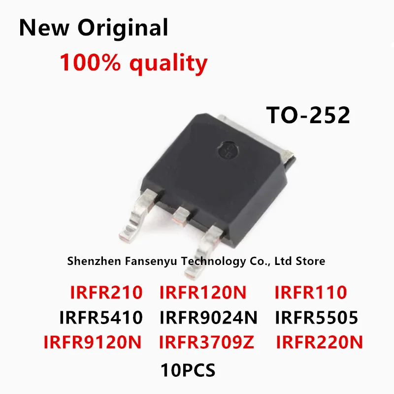 (10piece)100% New IRFR9024N IRFR9120N IRFR3709Z IRFR110 IRFR120N IRFR210 IRFR220N IRFR5505 IRFR5410