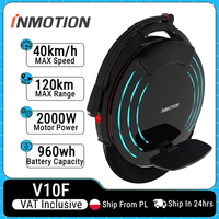 EU Stock INMOTION V10F Unicycle 84V 960Wh Battery 2000W Motor 40km/h Top Speed APP Led Light Self Balance Smart V10F EUC E-wheel