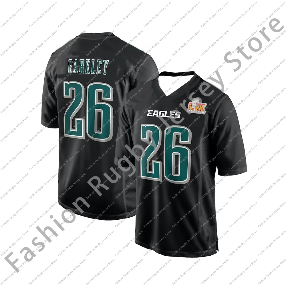 2025 Philadelphia Eagles Rugby Jersey niños ropa hombres niños tren adultos camiseta equipo camiseta Fans juego superior Super regalo jugador deportes