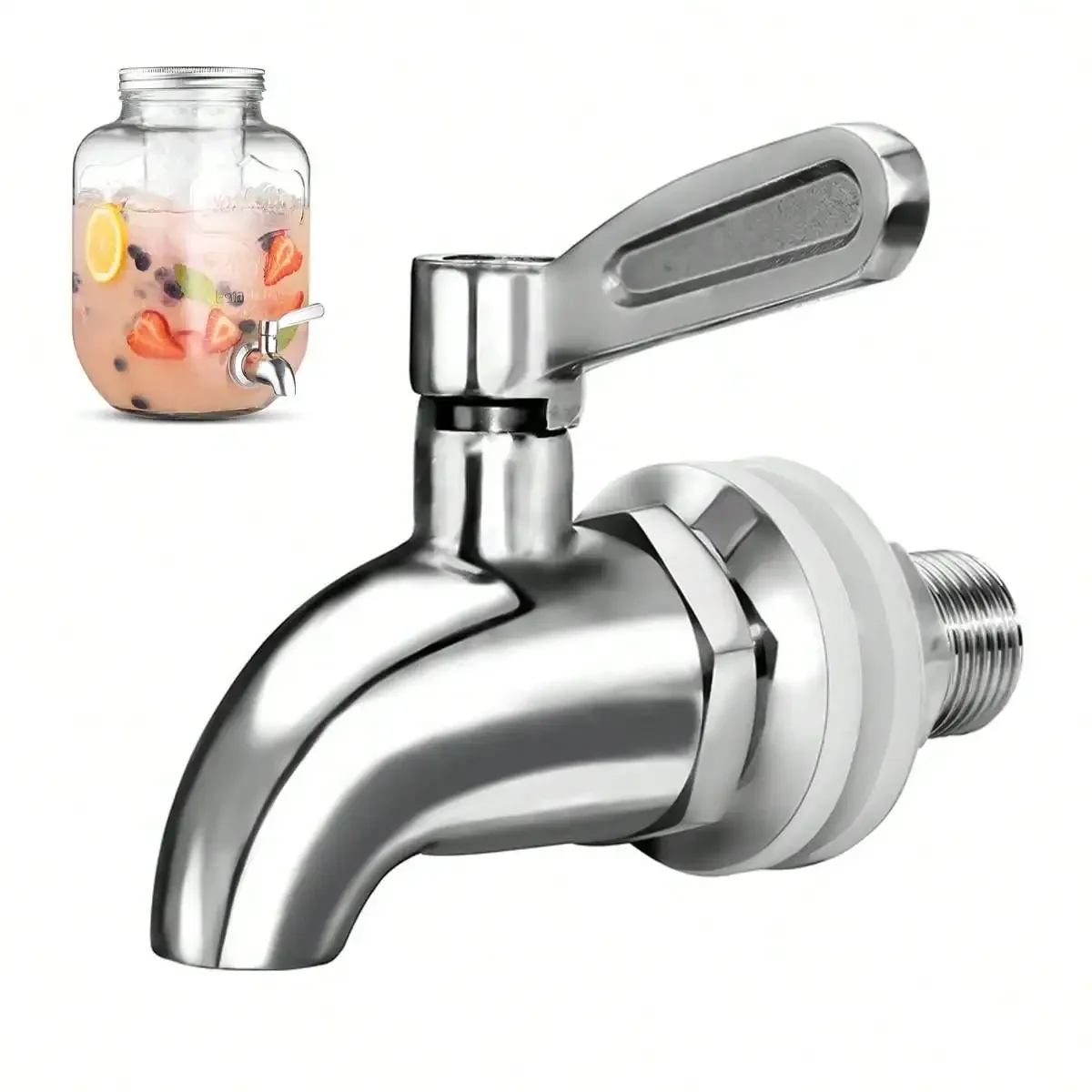 Beverage Dispenser Replacement Spigot Stainless Steel Dispenser Faucet Cold Beer Drink Juice Wine Barrel Faucet