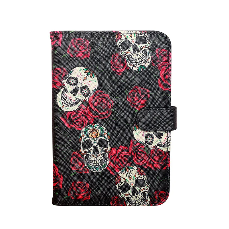 PVC Skull Passport Holder Waterproof Passport Book Protective Cover Travel Credit Card Wallet For Women/Men