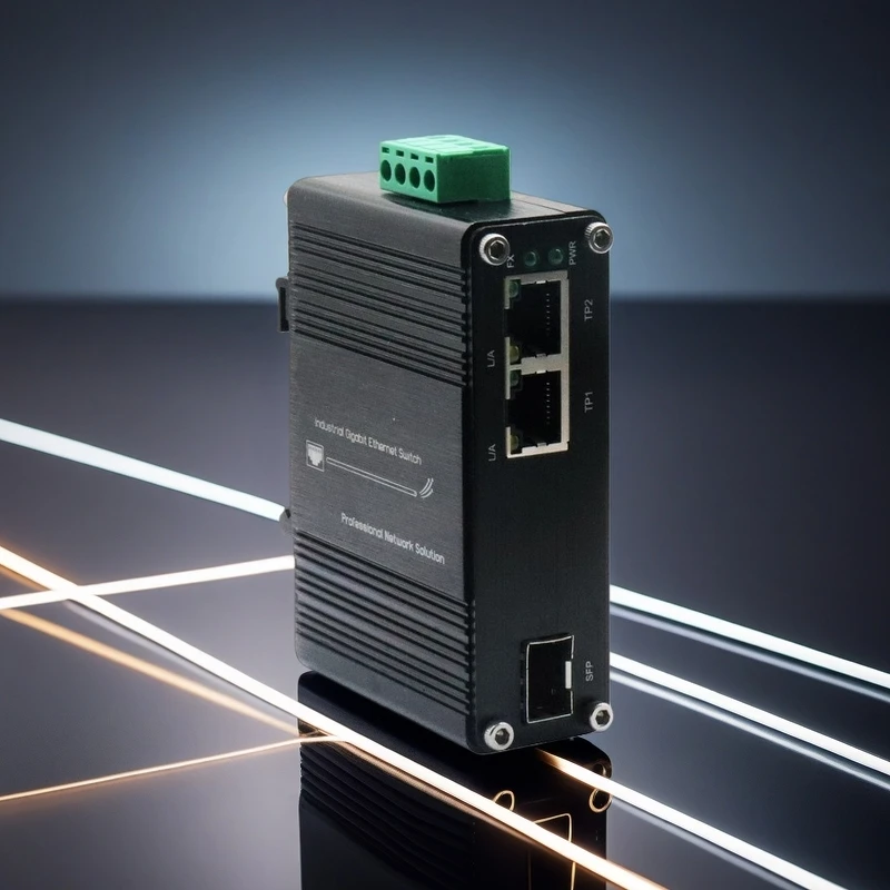 

Промышленный гигабитный оптический медиаконвертер/коммутатор 12-48В, 2 порта 10/100/1000M RJ45 + 1 порт 100/1000M USB, оптическое оборудование SFP