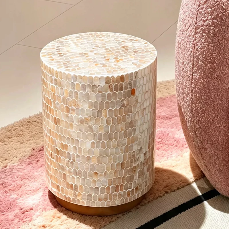 Creative Shell Tea Table,Luxury Coffee Table,Living Room Sofa Side Table,Home Decor Display Stand,Storage Desk,Nordic Furniture