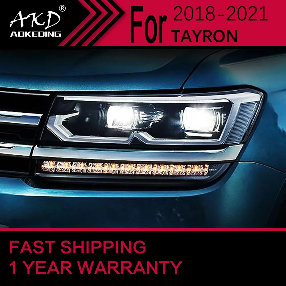 

Car Lights for VW THARU LED Headlight 2018-2020 THARU Head Lamp Drl Projector Lens Automotive