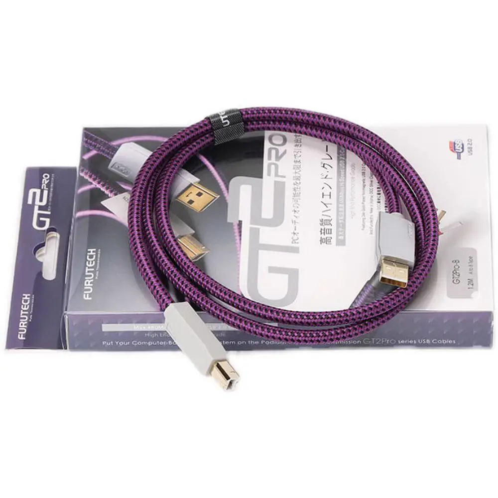 Nowy japoński Furutech GT2 Pro flagowy pojedynczy kryształ miedź posrebrzany 2.0 kabel USB A-B kwadratowy Port kabel Audio — zdjęcie produktu 2
