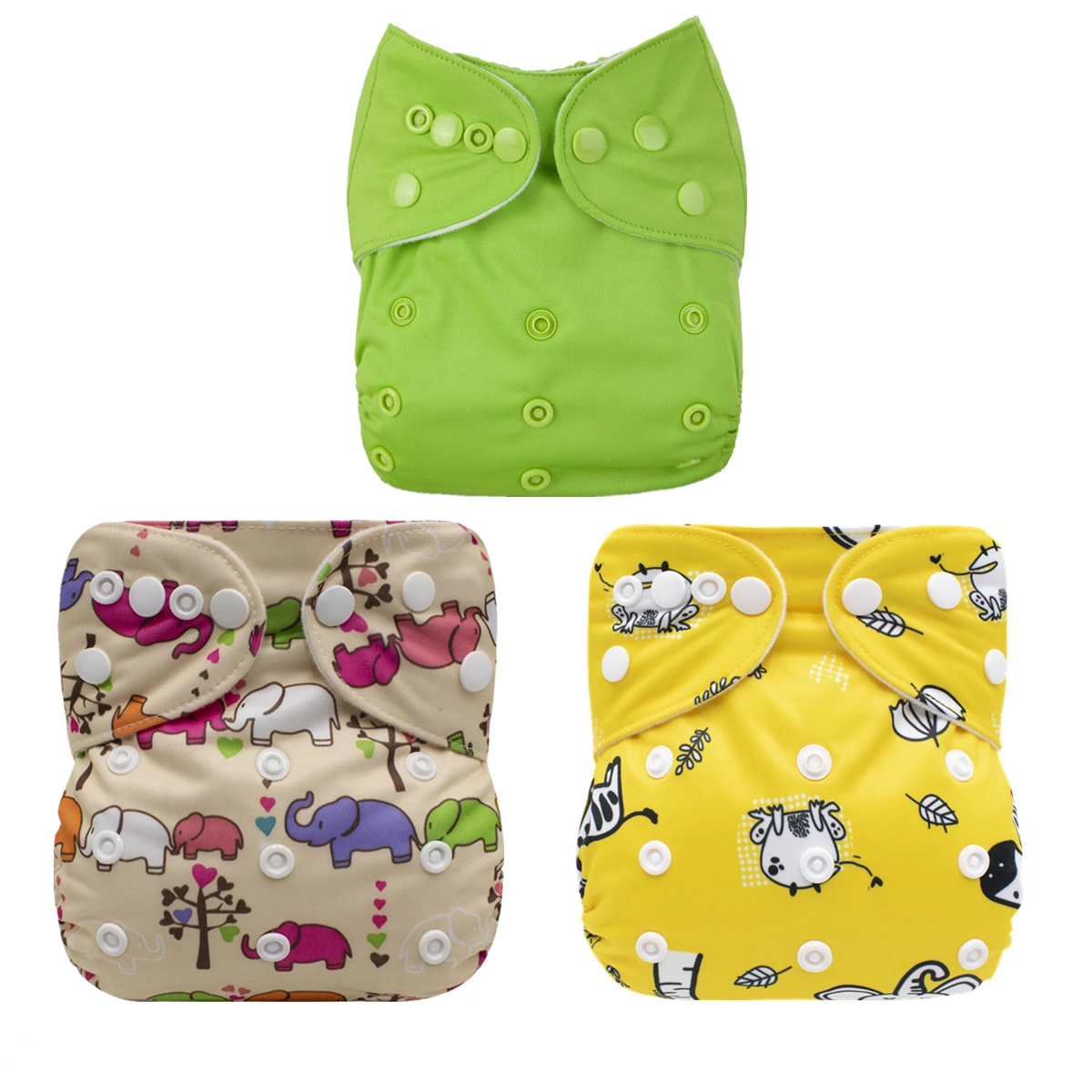 1Pc Baby Cloth Diaper Absorbent Washable Infant Training Pant Ecological Diapers for Baby Cloth Nappy