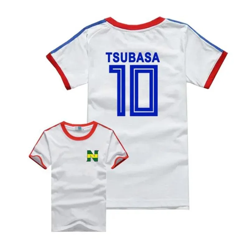 Tsubasa School Nansheng Olive and Benji Kits 3D T-shirt Captain Animation Jersey Cup Ball Men Custom High Quality