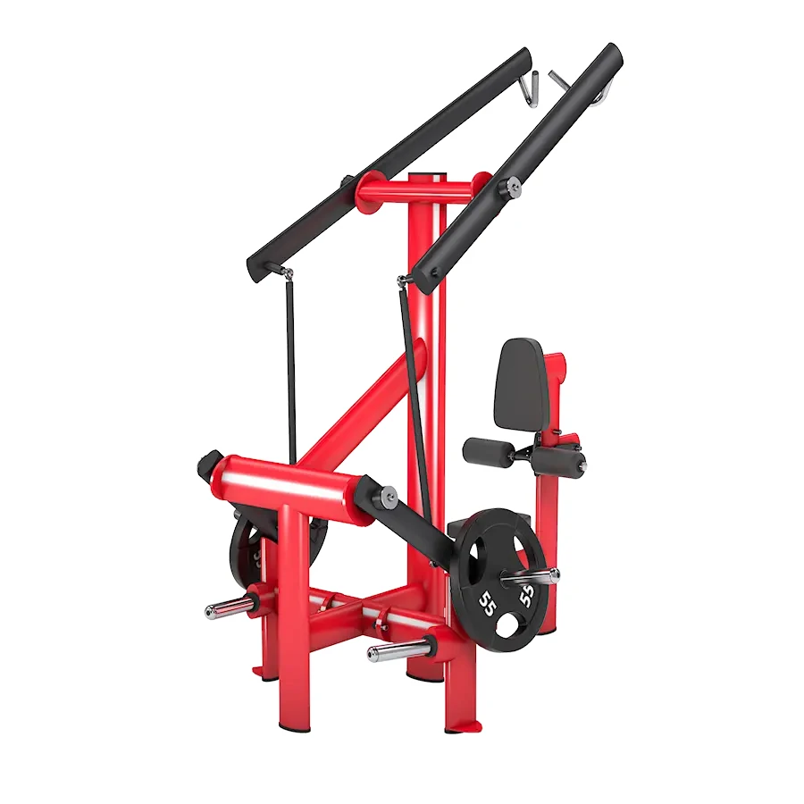 

Iso-Lateral Seated High Row Machine Steel Plate Loaded Free Weight Equipment Horizontal Front Lat Pull High Pull Back Lat