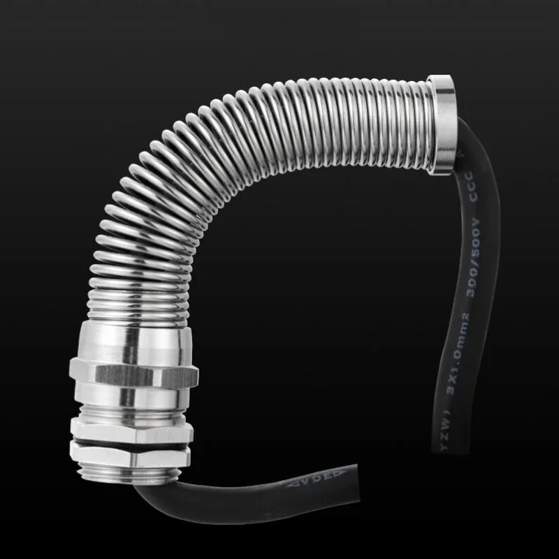 Metrische Kabelverschraubung aus Nickel-Messing M10 M12 M14 M16 M18 M20 M22 M25 M27 M28 M30 Biegebeständig – Detail 3