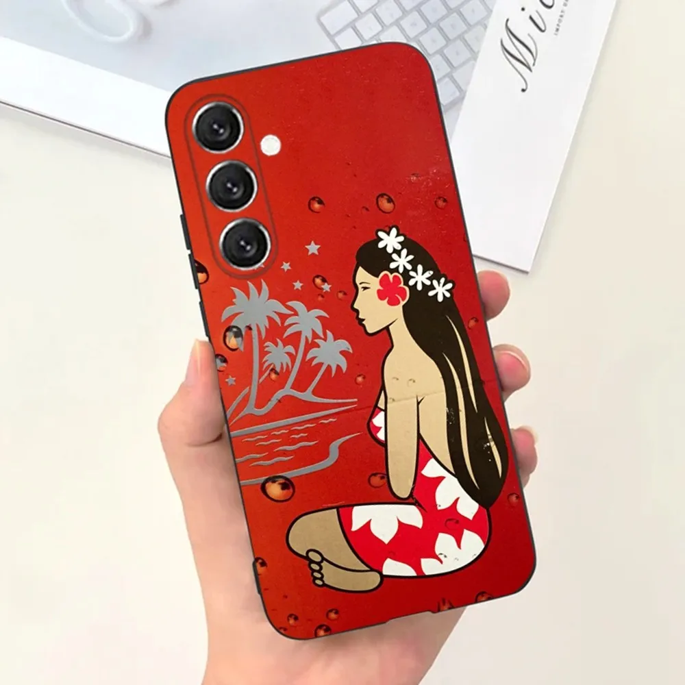Hinano Tahiti Girl Beach Phone Case For Samsung S21,S22 Ultra,S20,S30 plus,S22 plus,S23,S30 ultra 5G Silicone Cover