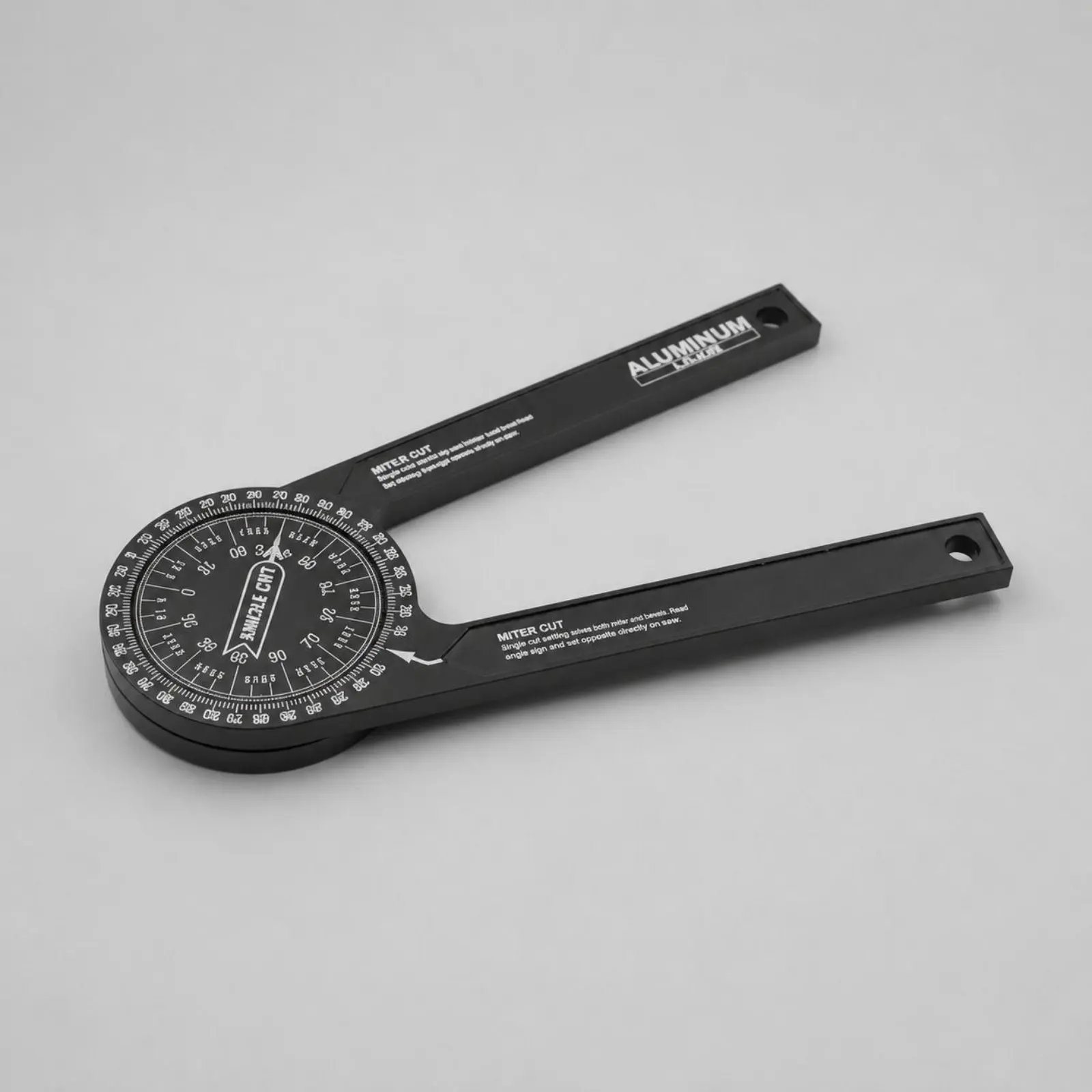 

Miter Saw Protractor 360 Degree Woodworking Protractor Aluminum Angle Locator Precision Layout Tool CNC Machined for Woodworkers