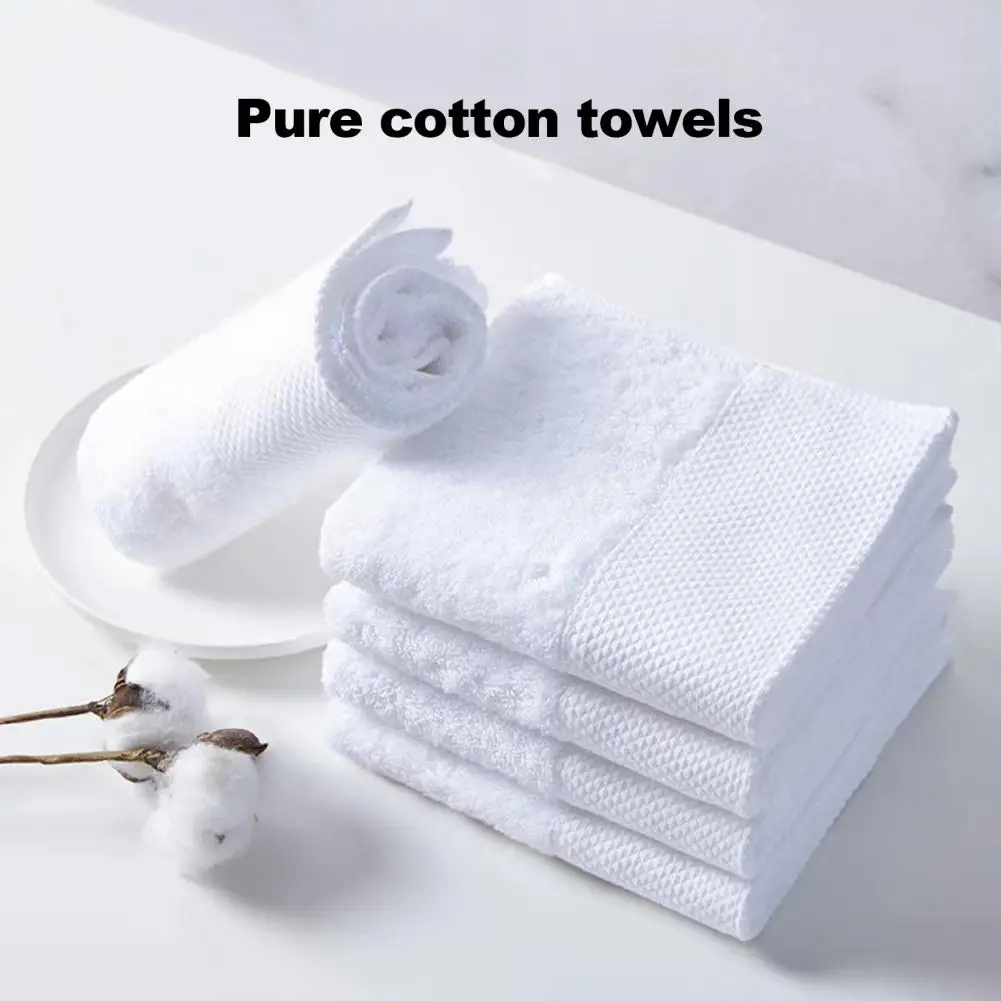 Luxury Towel Hotel Towel Set Super Soft Pure Cotton Bath Towels Thick Absorbent White Shower Towels for Home Spa Beauty Salon