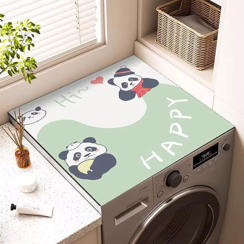Top cover pad of drum washing machine, dustproof diatom mud, refrigerator cover, absorbent cover, bedside table mat