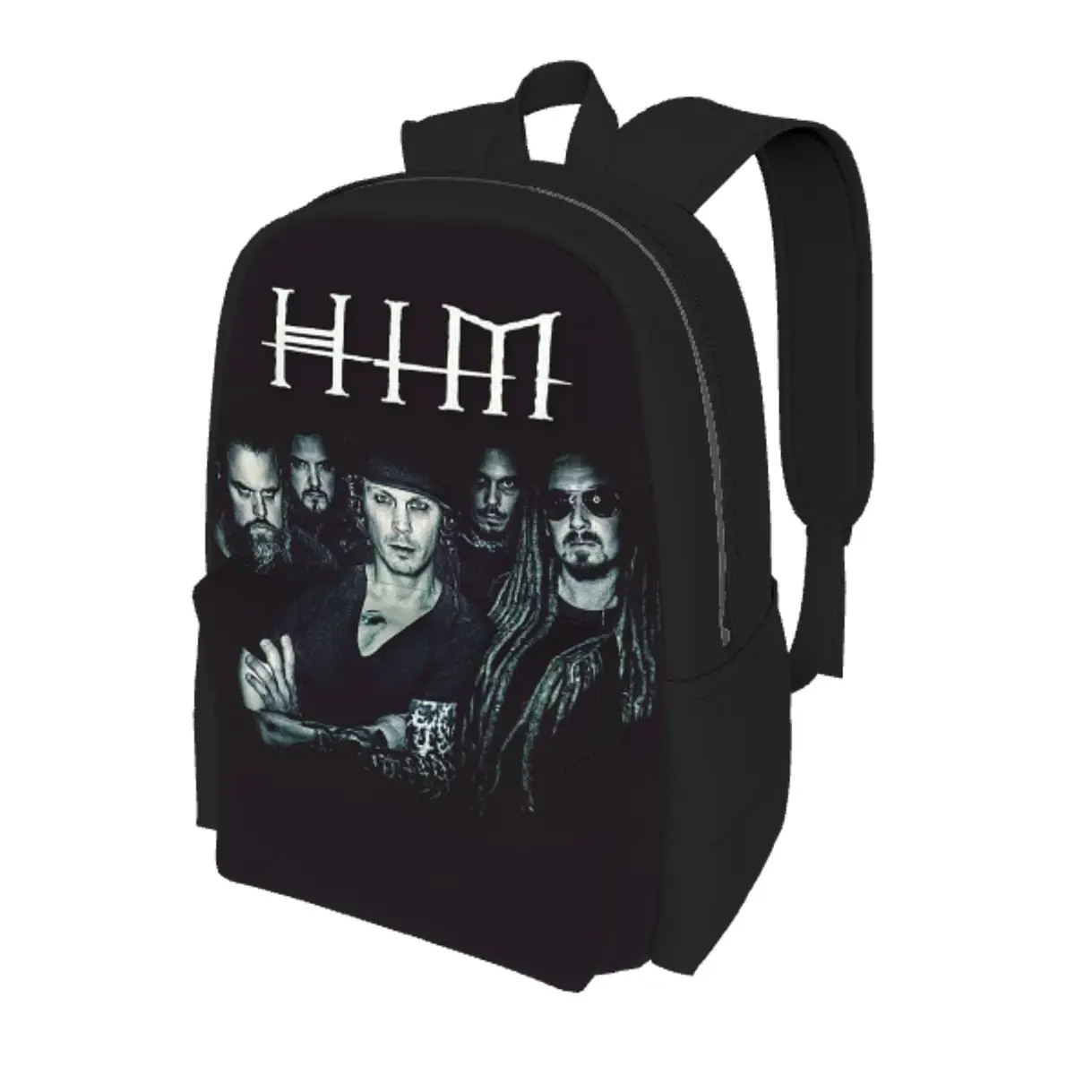 

Him Band Washed Him Ville Valo Razorblade Romance Backpack School Bag Hiking Travel Daypack for Men Women Bookbag Shoulder Bags