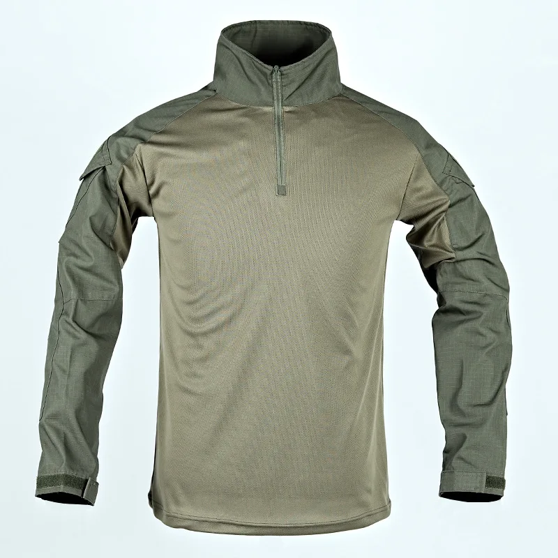 Conjunto de calças masculinas resistentes ao desgaste, camisas ao ar livre, vários bolsos, secagem rápida, treinamento masculino, 2 peças