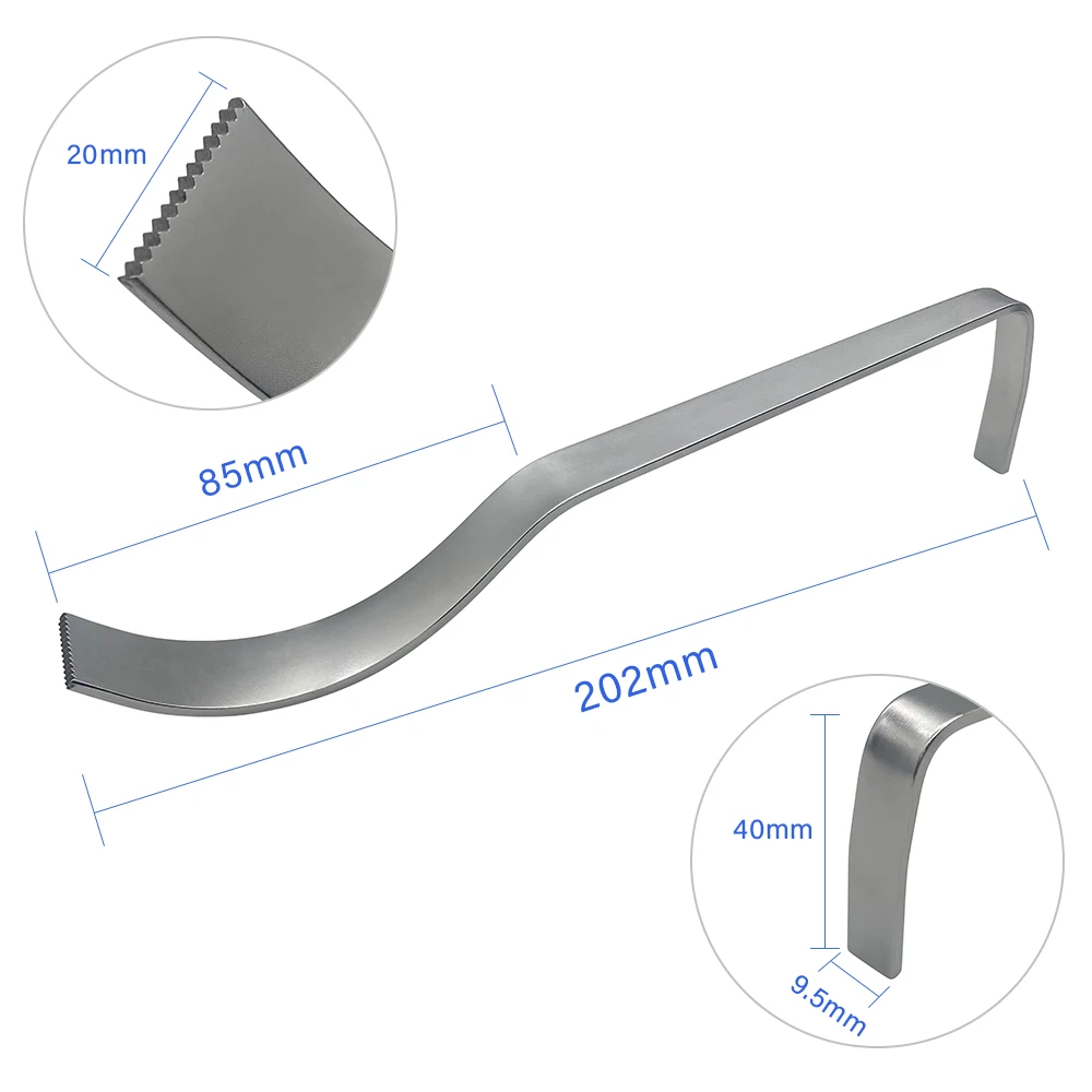 Appendix Retractor Big Belly Hook Surgical Tool  Stainless Steel Double-headed Orthopedic Surgical Instrument